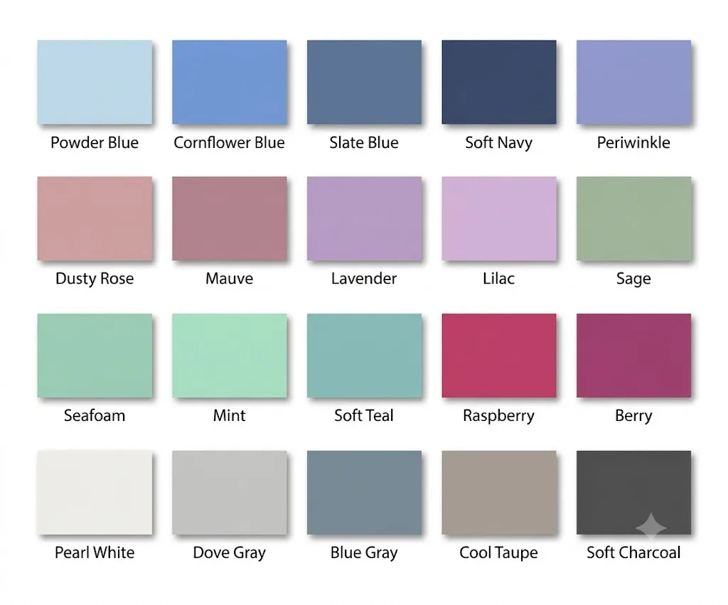 Printable True Summer Color Palette
