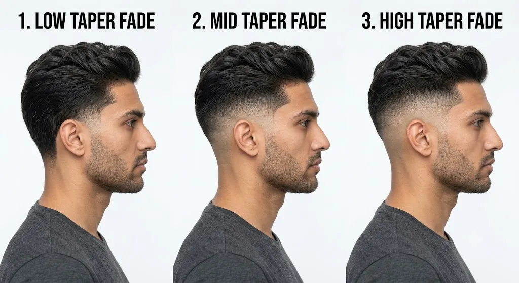 High Taper Fade: The Complete Guide to Styles, Face Shapes & Barber Tips 3 High 1