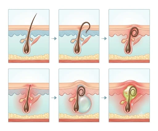 Ingrown Hair Become a Cyst