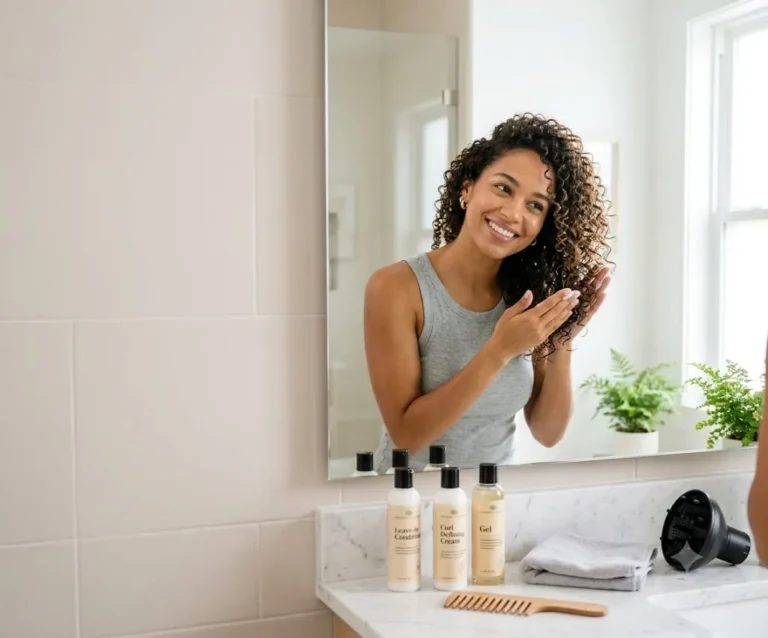 how to style curly hair